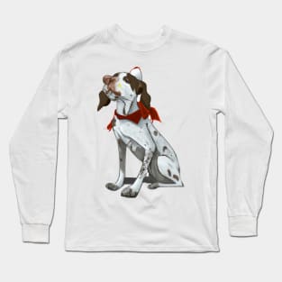 Cute German Shorthaired Pointer Drawing Long Sleeve T-Shirt